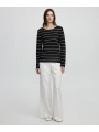 İpekyol Kadın Çizgili Siyah Triko IS1250050080