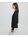 İpekyol Kadın Çizgili Siyah Triko IS1250050080