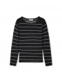 İpekyol Kadın Çizgili Siyah Triko IS1250050080