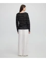 İpekyol Kadın Çizgili Siyah Triko IS1250050080