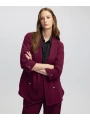 İpekyol Kadın Düğmeli Astarsız Bordo Ceket IW6250005069