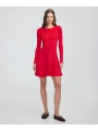 İpekyol Kadın Volanlı Triko Kırmızı Elbise IW6250002227