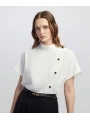 İpekyol Kontrast Düğmeli Bluz IW6250006066
