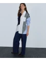 İpekyol Kumaş Mix Oversize Gömlek IW6260025140