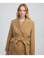 İpekyol Kuşaklı Kadın Kamel Kaşe Kaban IW6250008035