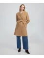 İpekyol Kuşaklı Kadın Kamel Kaşe Kaban IW6250008035