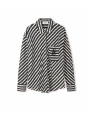 İpekyol Monogram Nakışlı Çizgi Desen Gömlek IS1260025262