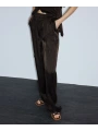 İpekyol Parlak Dokulu Wide Leg Pantolon IS1260003245