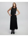 İpekyol Pliseli Kadın Siyah Triko Elbise IW6250002142