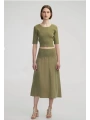 İpekyol Triko Ve Cupro Mix Etek IS1250004151