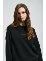 Lufian Alice Kadın Siyah Örme Sweatshirt 122030016