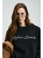 Lufian Ander Kadın Siyah Örme Sweatshirt 122030018
