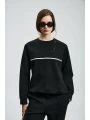 Lufian Angelina Kadın Siyah Örme Sweatshirt 122030019