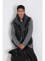 Lufian Axel Kaz Tüyü Siyah Erkek Yelek 112130024