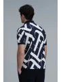 Lufian Erkek Cara Polo Yaka Lacivert T-Shirt 111040180