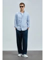 Lufian Erkek Charles Basic Regular Fit Mavi Gömlek 111010638