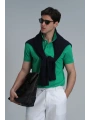 Lufian Erkek Laon Polo Yaka Açık Yeşil T-Shirt 111040164