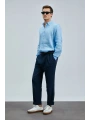 Lufian Erkek Pitaya Keten Mavi Gömlek 111010630