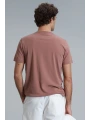 Lufian Erkek Tarçın Renk Modern Grafik T-Shirt 111020190