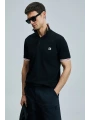 Lufian Erkek Eros Polo Yaka Siyah T-Shirt 111040204