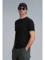 Lufian Erkek Gold Yuvarlak Yaka Siyah T-Shirt 111020191