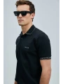 Lufian Erkek Hold Polo Yaka Siyah T-Shirt 111040226