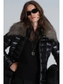 Lufian İmage Kadın Siyah Kaz Tüyü Mont 122120035