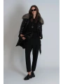 Lufian İmage Kadın Siyah Kaz Tüyü Mont 122120035