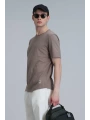 Lufian Erkek Junya Basic Camel T-Shirt 111020203