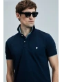 Lufian Laon Erkek Polo Yaka Lacivert T-Shirt 111040206
