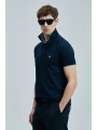 Lufian Laon Erkek Polo Yaka Lacivert T-Shirt 111040206