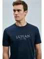 Lufian Erkek Love Modern Grafik Lacivert T-Shirt 111020238