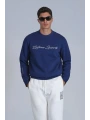 Lufian Loved Erkek Saks Mavisi Sweatshirt 112030137