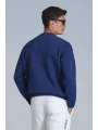 Lufian Loved Erkek Saks Mavisi Sweatshirt 112030137