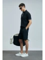 Lufian Luus Erkek Siyah Spor Şort 111210080