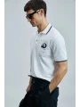 Lufian Erkek Sandor Polo Yaka Beyaz T-Shirt 111040223