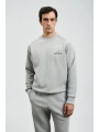 Lufian Sigma Erkek Açık Gri Sweatshirt 112030186
