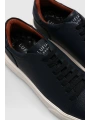 Lufian Tommy Erkek Lacivert Deri Sneaker Ayakkabı 112230222