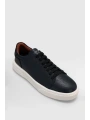 Lufian Tommy Erkek Lacivert Deri Sneaker Ayakkabı 112230222