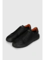 Lufian Tommy Erkek Siyah Deri Sneaker Ayakkabı 112230223