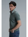 Lufian Erkek Vernon Polo Yaka Nefti Yeşili T-Shirt 111040163