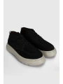 Lufian William Erkek Siyah Deri Sneaker 112230246