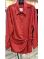 my312 Düğme Detaylı Gömlek 25S8602 Mercan