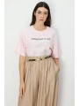 On Fashion Boncuk Baskılı Bluz 70341