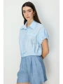 On Fashion Dikişli Kısa Kol Gömlek 74385