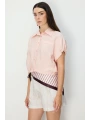 On Fashion Dikişli Kısa Kol Gömlek 74385