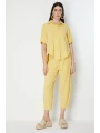 On Fashion Düğmeli Bilek Boy Pantolon 72339