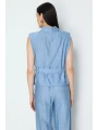 On Fashion Kemerli Cepli Gömlek Yaka Yelek 76954