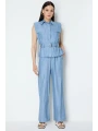 On Fashion Kemerli Cepli Gömlek Yaka Yelek 76954