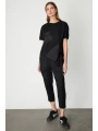 On Fashion Saten Cep Detaylı Bluz 60339
